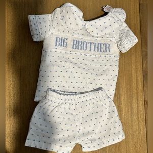 Cecil and Lou Big Brother Smocked set